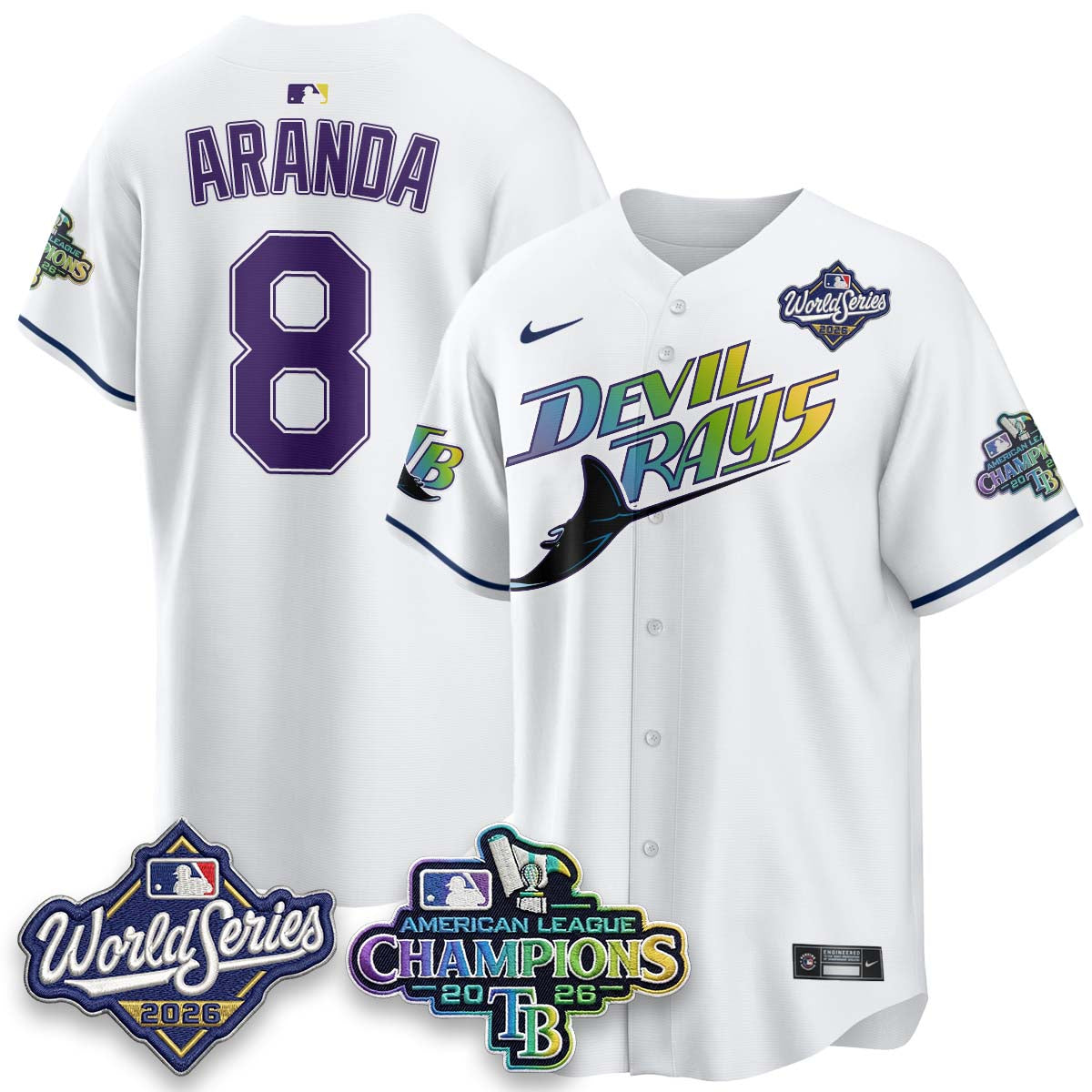 TBR WS26 &  2026 AL Champions Limited Gray Jersey - Stitched N2