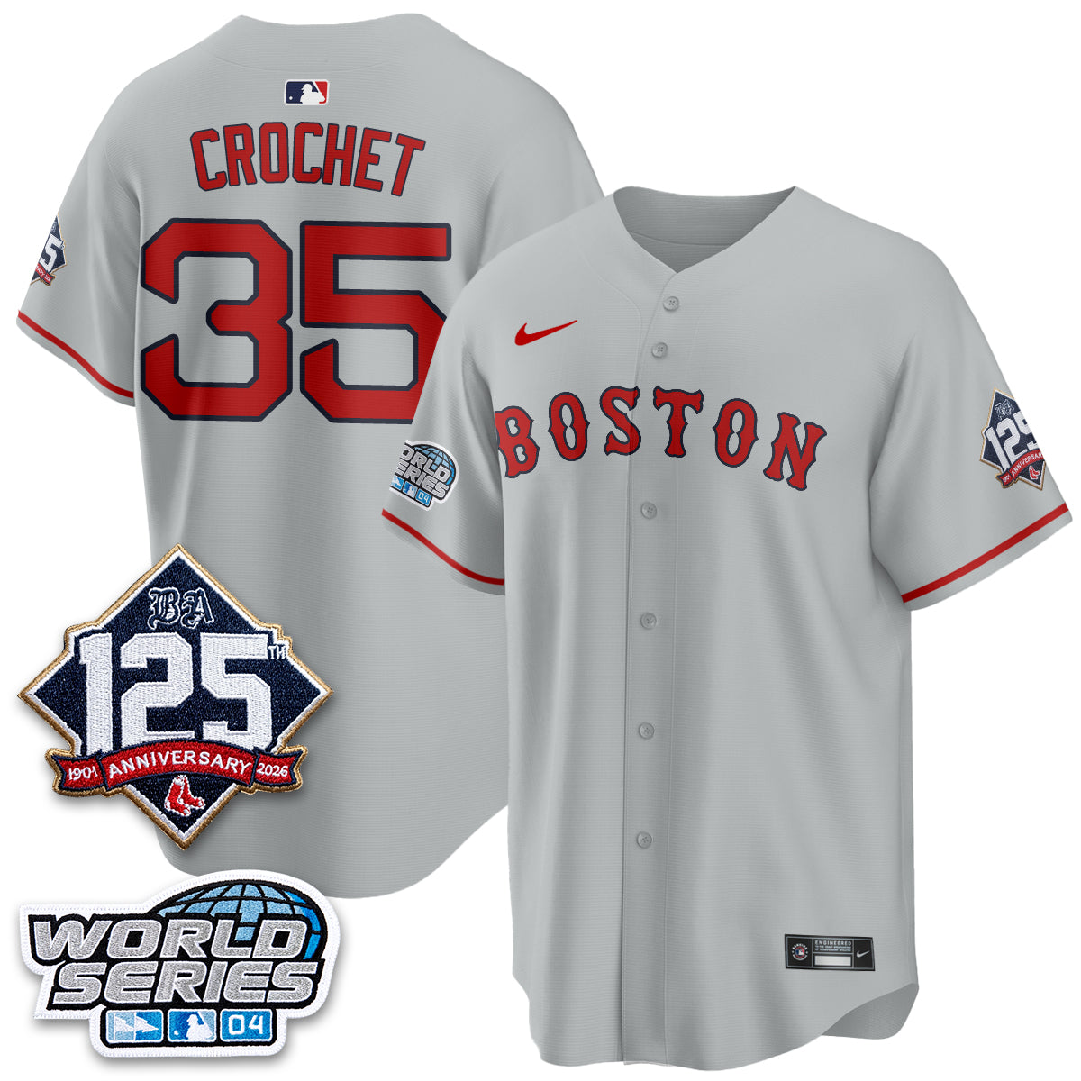 Boston Red Sox Throwback 2004 Vapor Jersey - Stitched
