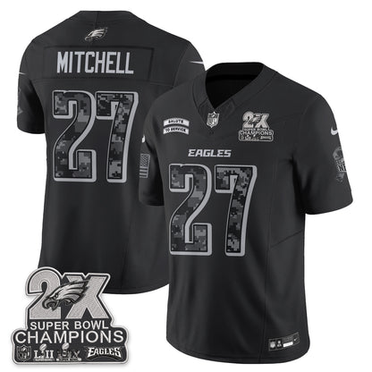 Philadelphia Eagles Salute to Service V2 Vapor Jersey - Stitched