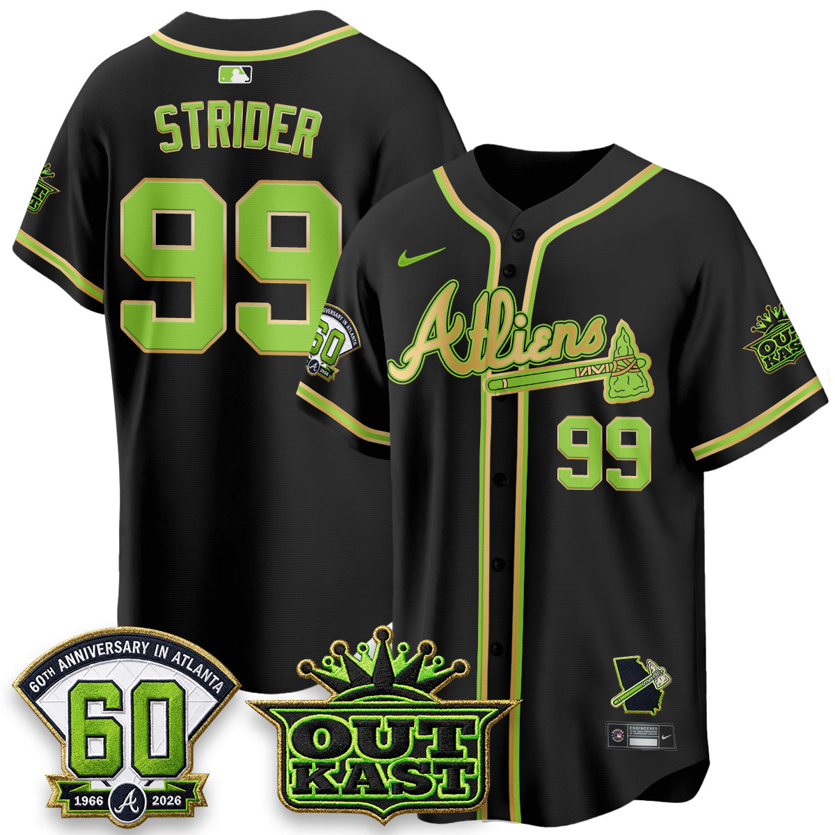 ATL x Outkast Atliens Vapor Jersey - Stitched