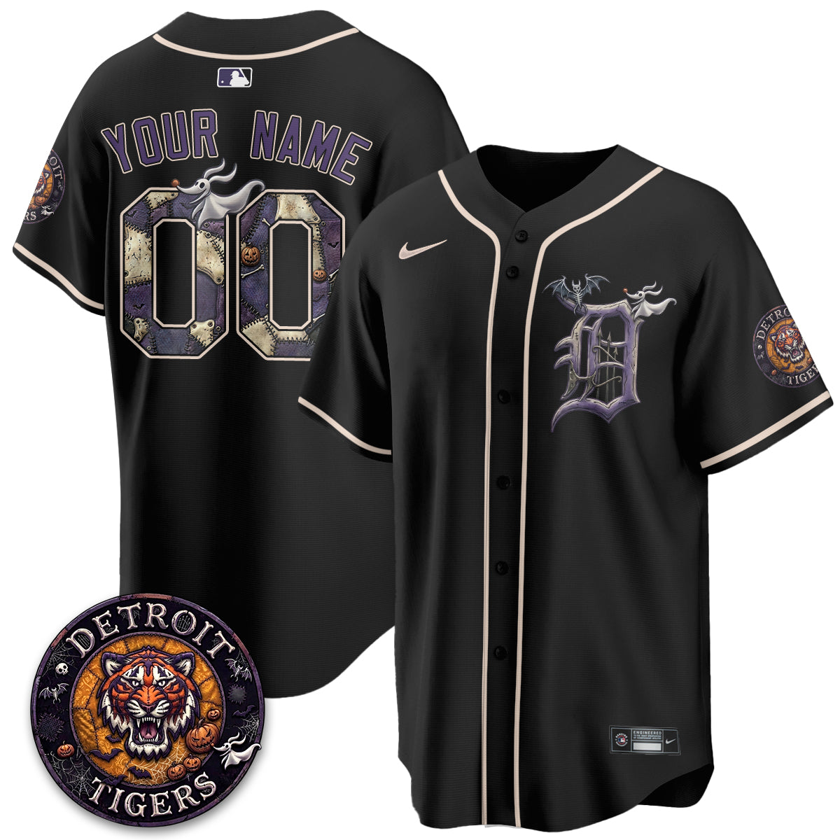 DET Nightmare Edition Vapor Limited Custom Jersey - Stitched