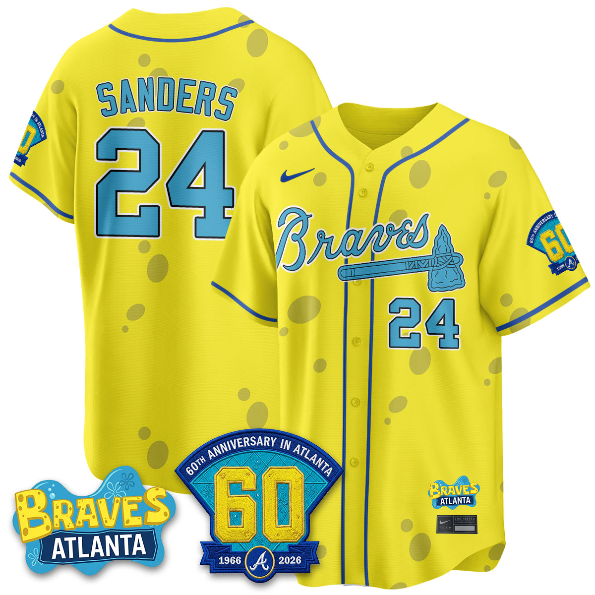 Atlanta Braves x SBSP Limited Vapor Jersey- Stitched