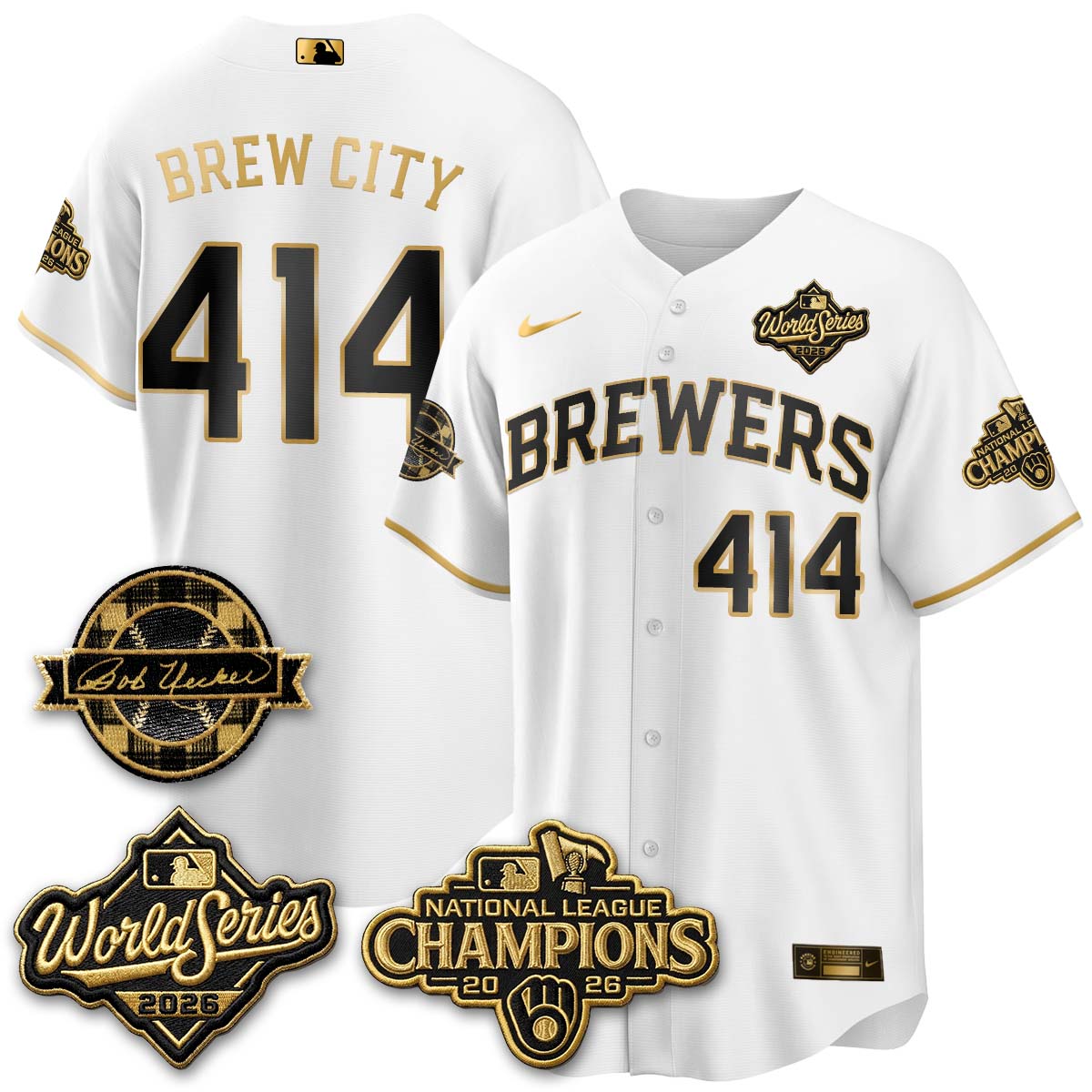 MIL 2026 NL Champions - Uecker Patch Navy Limited Edition - Stitched N1