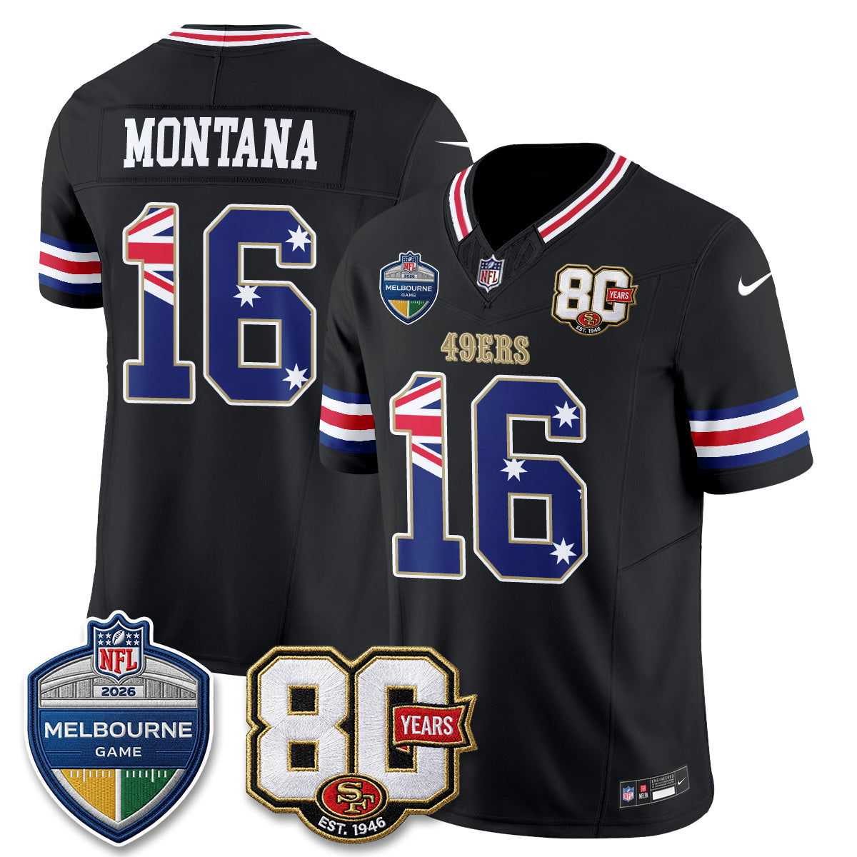 SF Melbourne Game 2026 Vapor Jersey - Stitched