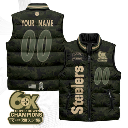PIT 2026 Salute to Service Custom Puffer Vest - Printed