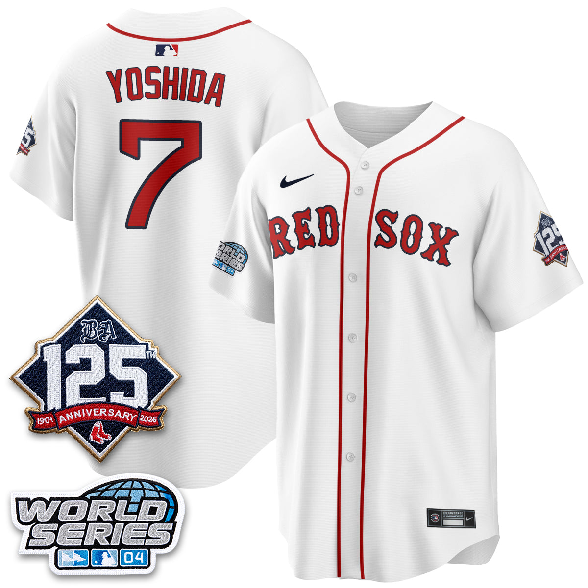 Boston Red Sox Throwback 2004 Vapor Jersey - Stitched