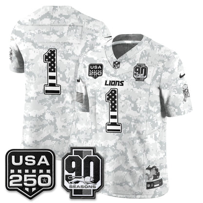 Detroit Lions 2026 Salute to Service Vapor Jersey - Stitched