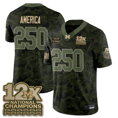 MICH 2026 Salute to Service Vapor Jersey - Stitched