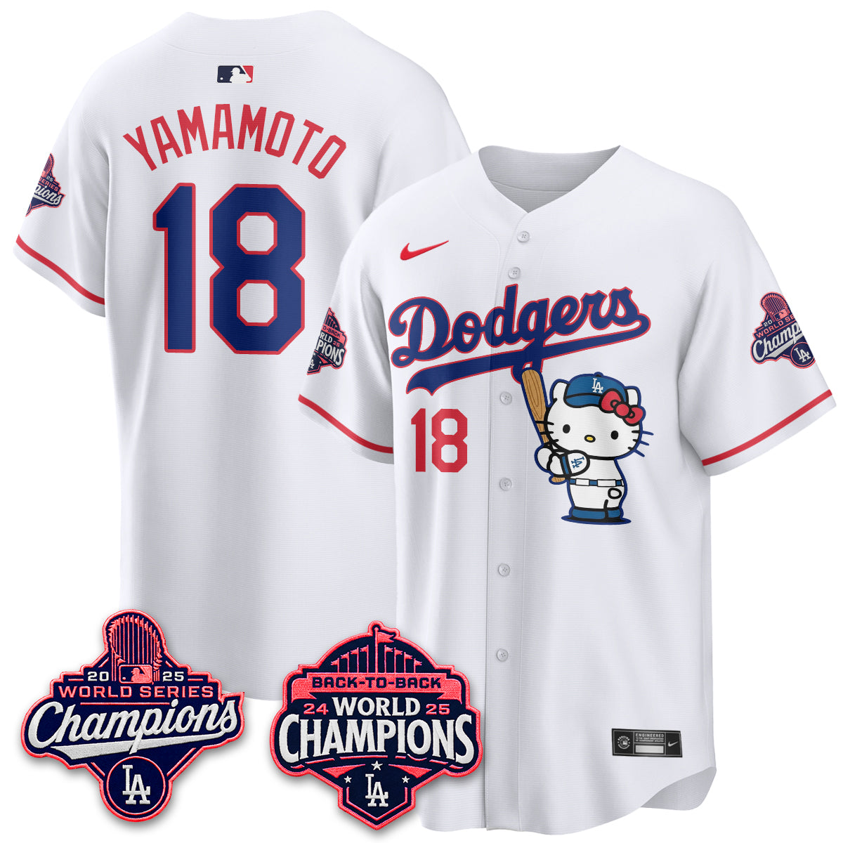 LAD x Hello Kitty Night 2026 Vapor White Jersey - All Stitched