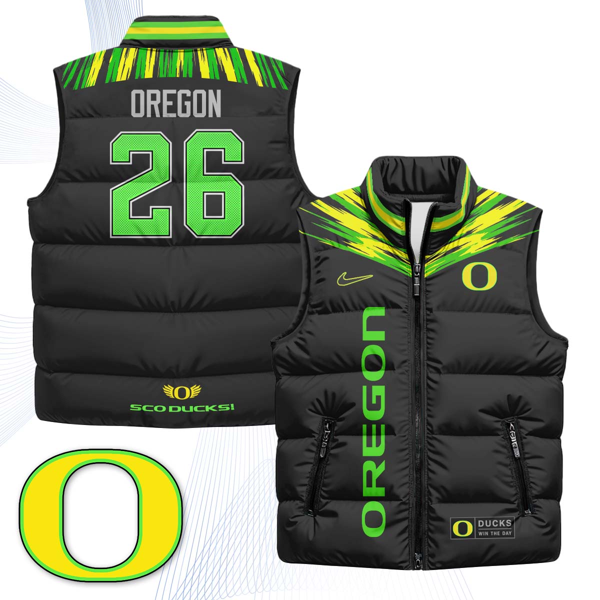 ORE "Origin of Speed" Puffer Vest - Printed