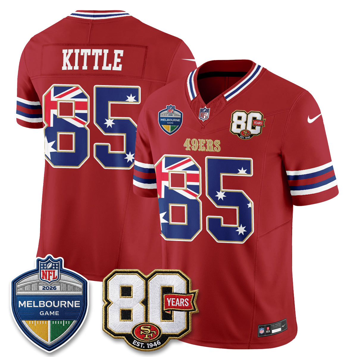 SF Melbourne Game 2026 Vapor Jersey - Stitched