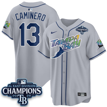 Tampa Bay Rays 2026 AL East Champs Vapor Jersey - Stitched