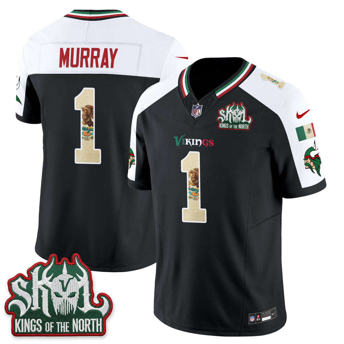 Minnesota Vikings Mexico Edition Vapor Jersey - Stitched