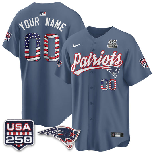 NE America Edition Vapor Custom Jersey - Stitched