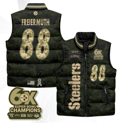 PIT 2026 Salute to Service Puffer Vest - Printed