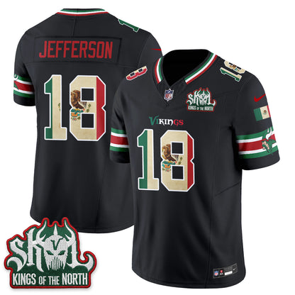 Minnesota Vikings Mexico Edition Vapor Jersey - Stitched