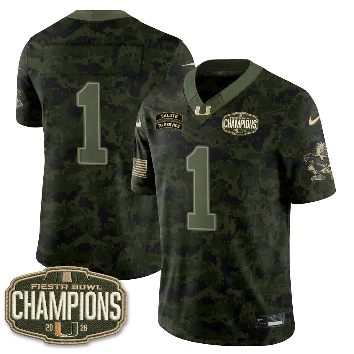 MIA 2026 Salute to Service Vapor Jersey - Stitched
