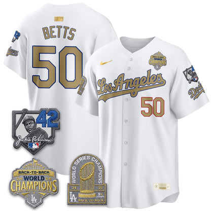 LAD 2026 New Era Gold Collection Vapor Limited Jersey - B2B Champs - All Stitched