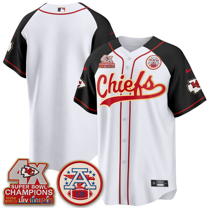 KC 4X Champs Gold Trim Edition Vapor Baseball Jersey - Stitched