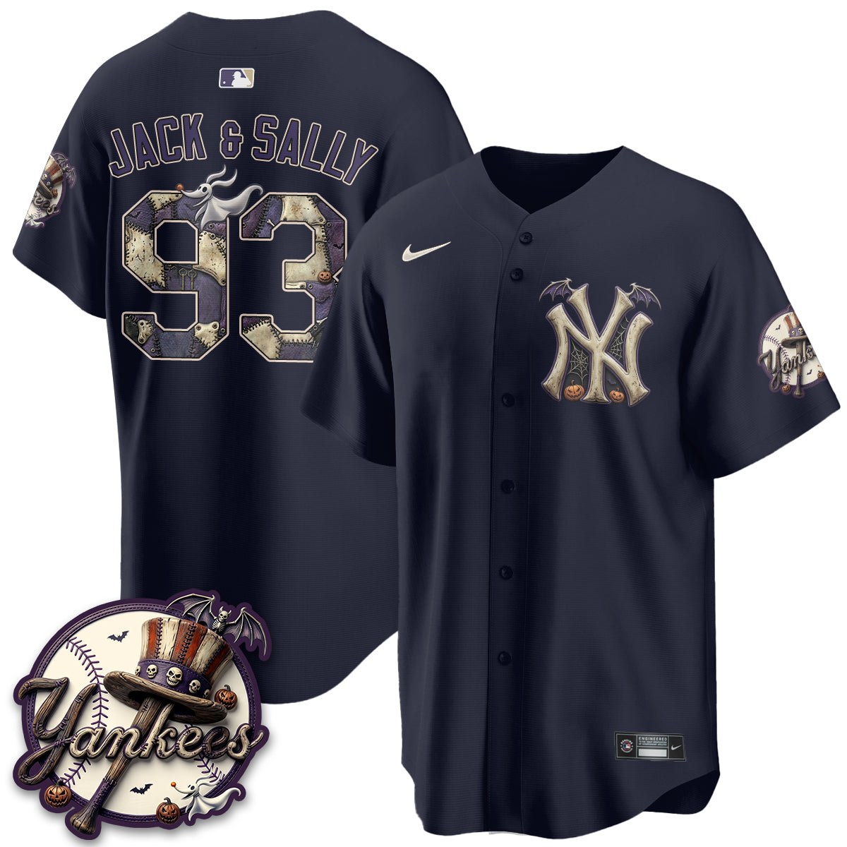 NYY Nightmare Edition Vapor Jersey - Printed