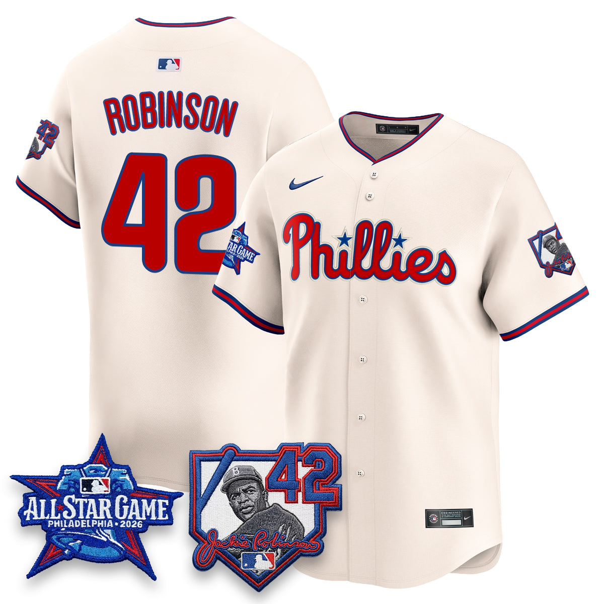 PHI 2026 Jackie Robinson New Era - All Star Game Vapor Limited Jersey - All Stitched