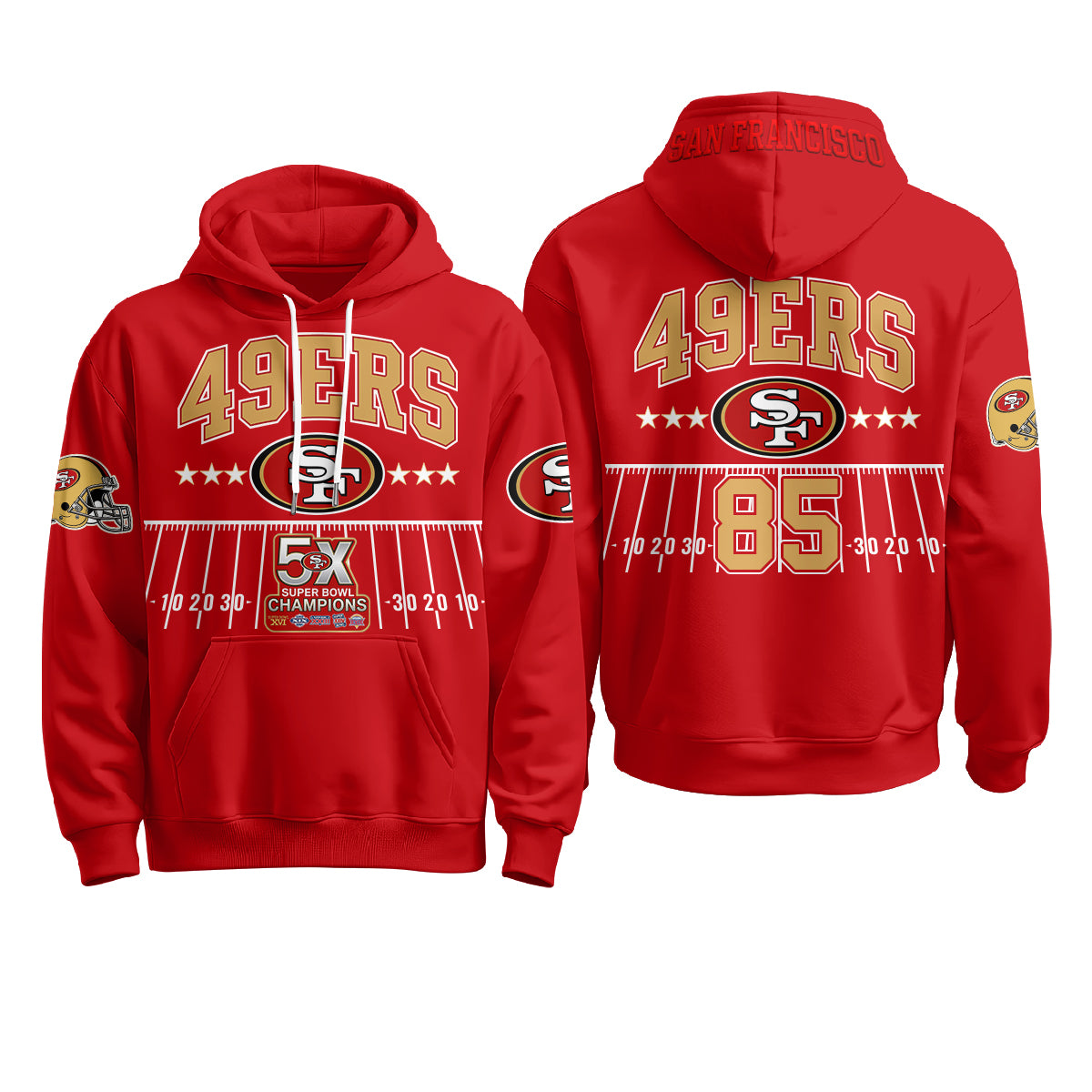 SF 5X SB Fleece Hoodie - Printed