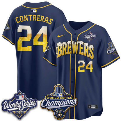 MIL "Pitcher & Pint" 2026 WS Champions Jersey - Stitched (#9) (2)