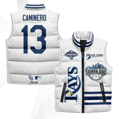 TB "Devil Rays" Puffer Vest - Printed