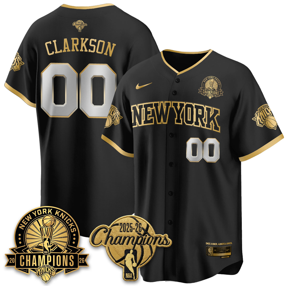 NYK 2026 NBA Champions Special Edition Vapor Jersey V2- Stitched