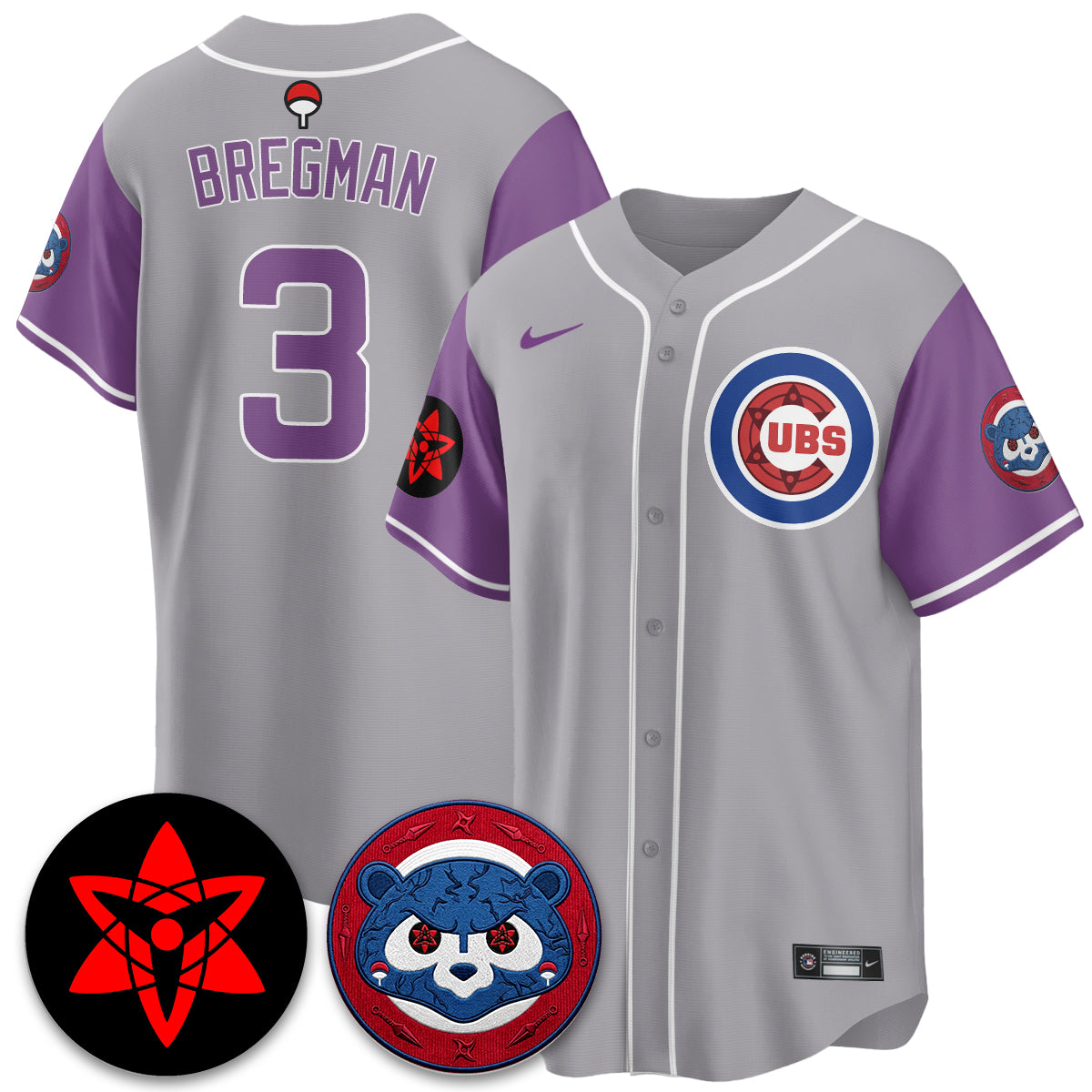Chicago Cubs Uchiha Sasuke Vapor Limited Jersey - Stitched