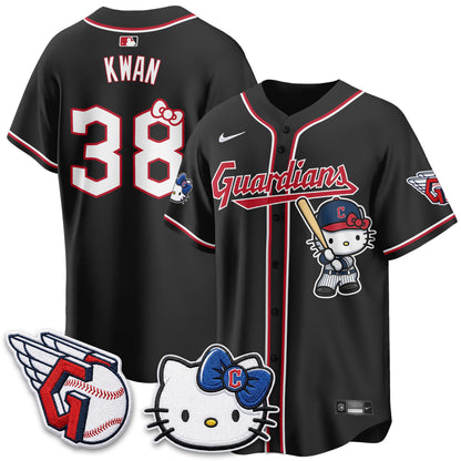 Cleveland Guardians x Meow KT Vapor Jersey - Stitched