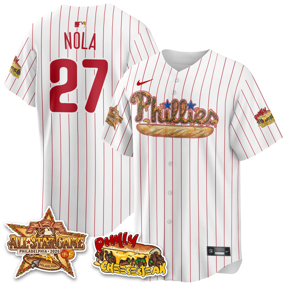 Philadelphia Phillies Cheesesteak Edition Vapor Limited Jersey - Stitched