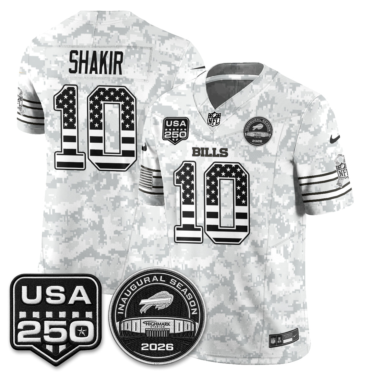 BUF 2026 Salute to Service Edition Vapor Jersey - Stitched
