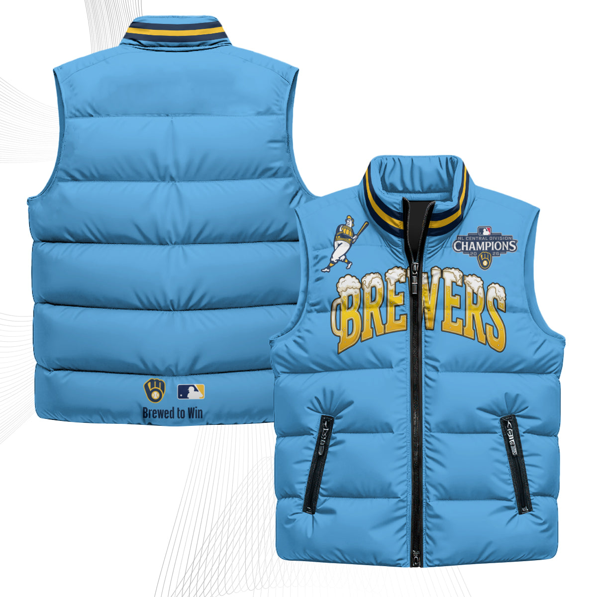 MIL 2026 NL Division Champs Puffer Vest - Printed