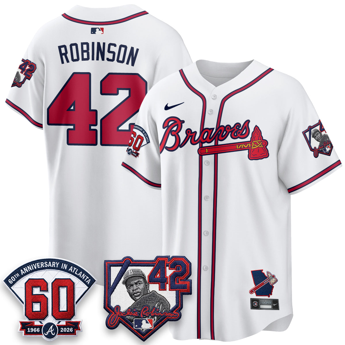 ATL 2026 Jackie Robinson Day Vapor Limited Red Jersey - All Stitched