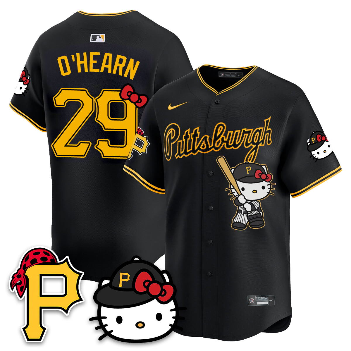 Pittsburgh Pirates x Meow KT Vapor Limited Jersey - Stitched