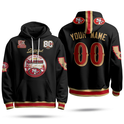 SF Faithful to The Bay Custom Hoodie - Stitched