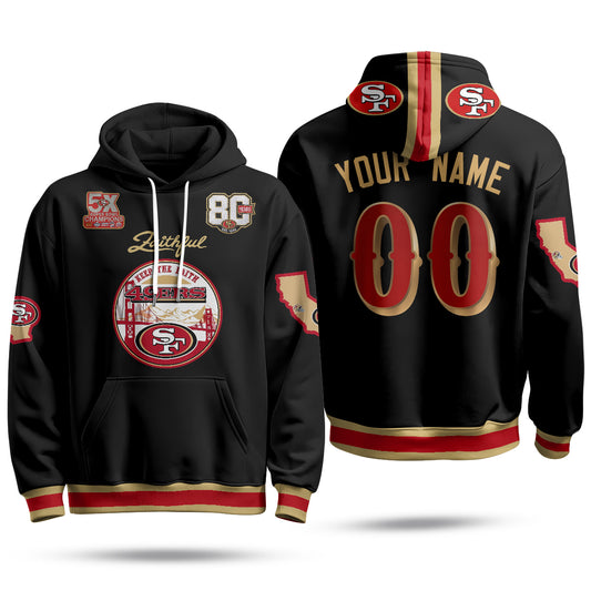 SF Faithful to The Bay Custom Hoodie - Stitched