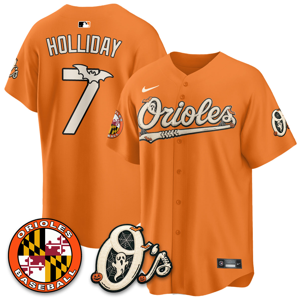 Baltimore Orioles Halloween 2026 Vapor Limited Jersey - Stitched