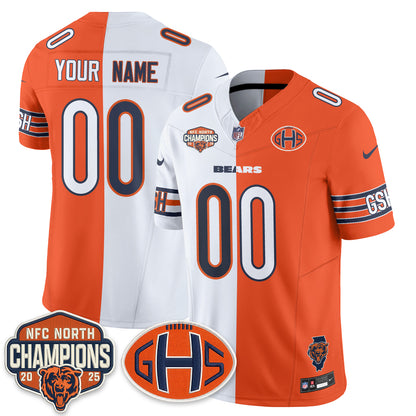 Chicago Bears 2026 Split Edition Vapor Custom Jersey - Stitched