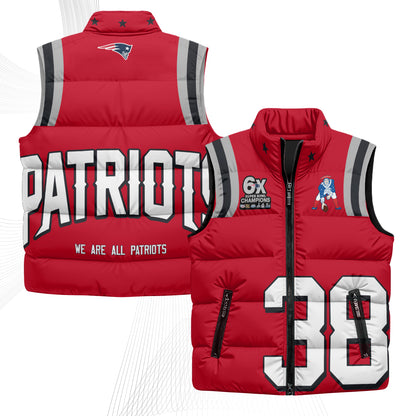 NE Rivalries Puffer Vest - Printed
