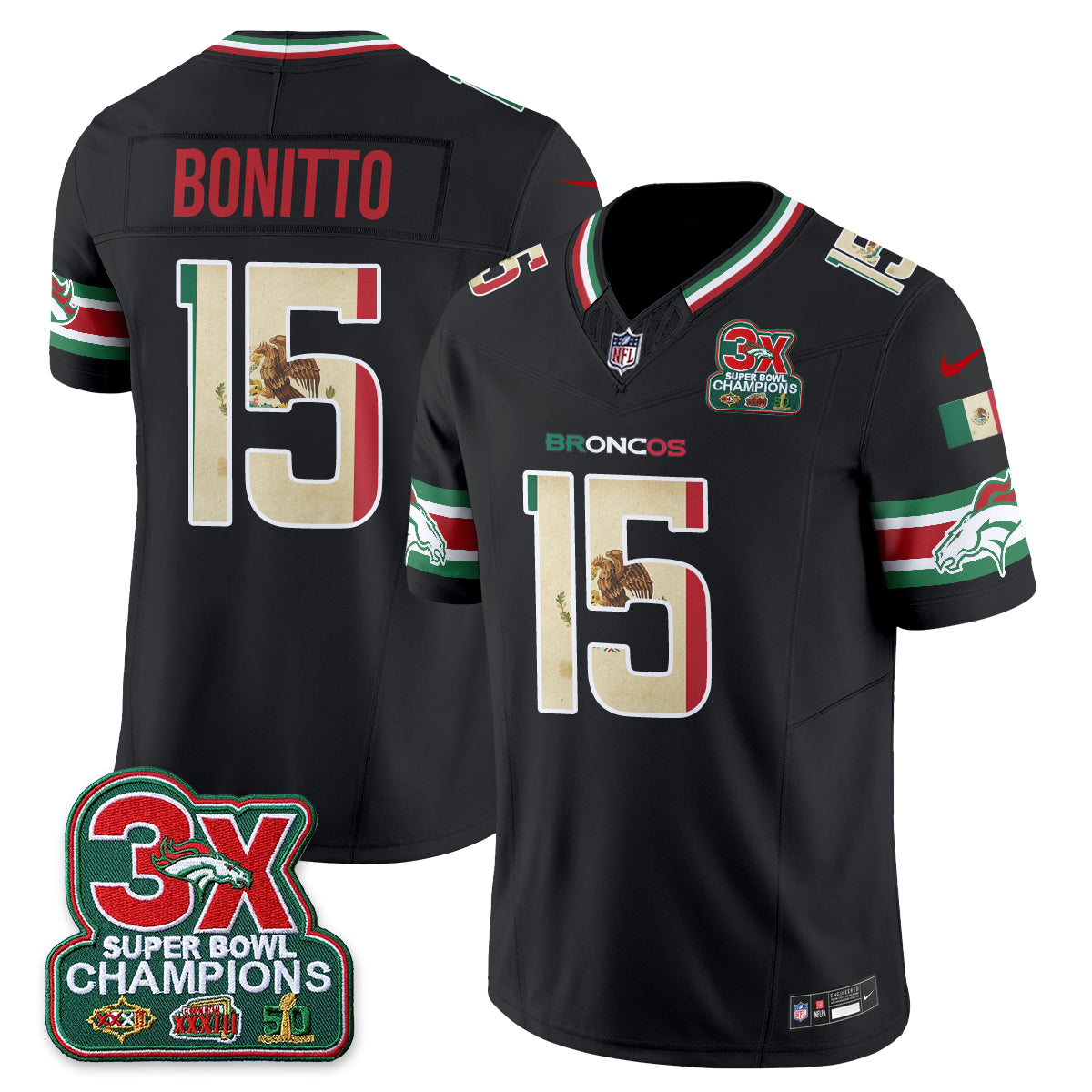 DEN Mexico Edition Vapor Jersey - Stitched