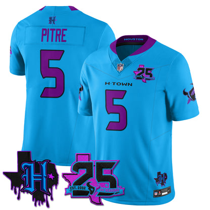 HOU 25th Seasons in 2026 DJ Screw Vapor Limited Jersey - All Stitched