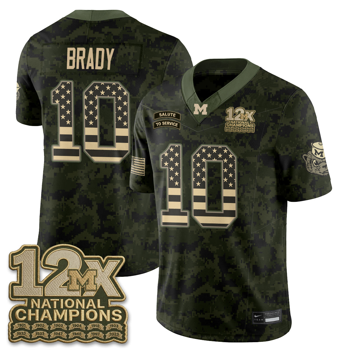 MICH 2026 Salute to Service Vapor Jersey - Stitched