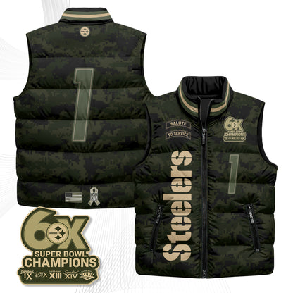 PIT 2026 Salute to Service Puffer Vest - Printed