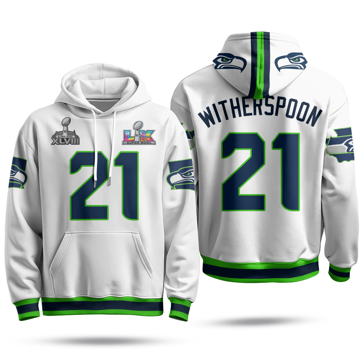 SEA S.Bowl Champs Fleece Hoodie - Printed