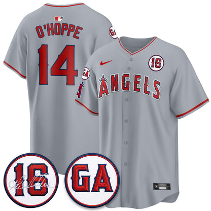 LAA Garret Anderson Tribute Patch Vapor Jersey - All Stitched V1