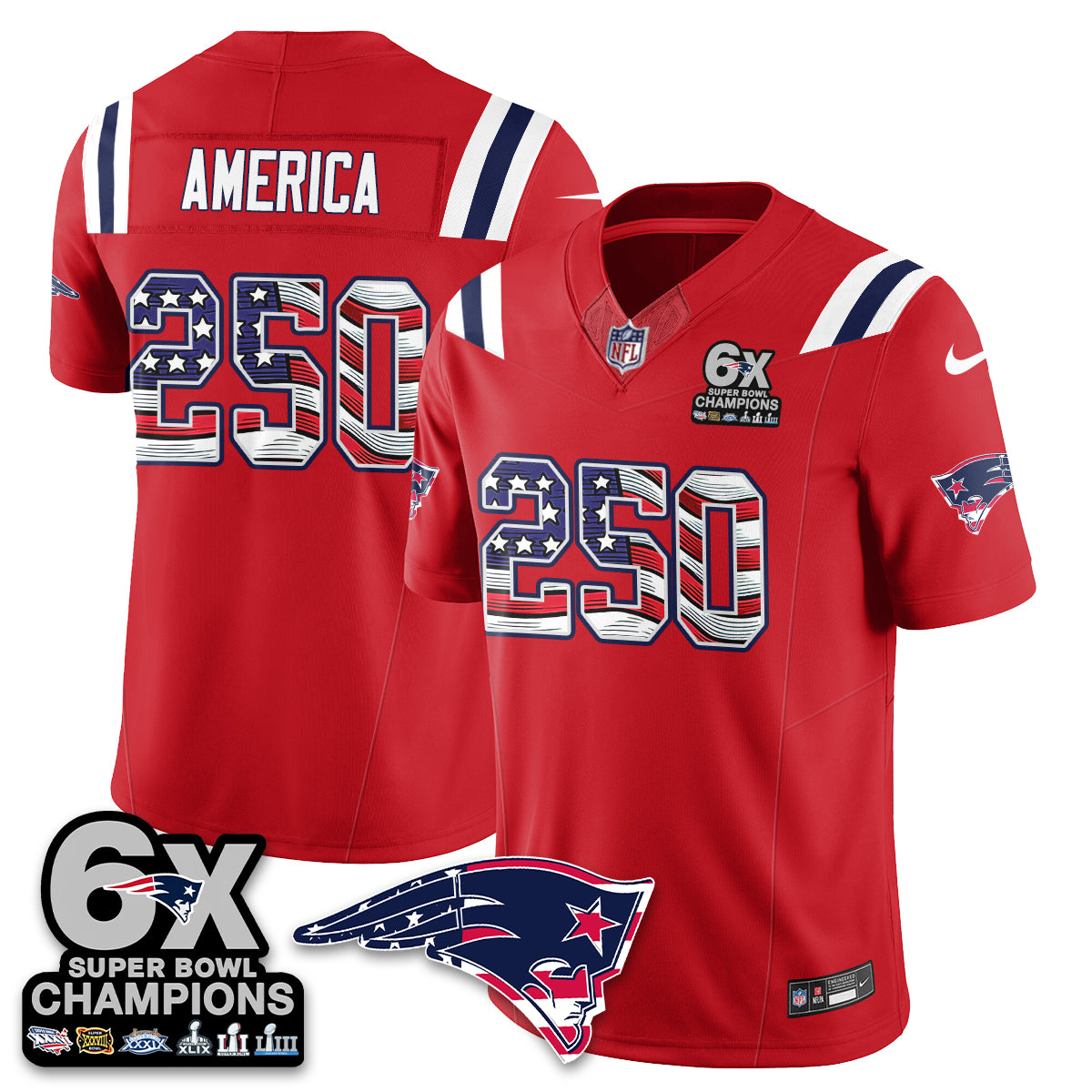 NE America Edition Vapor Jersey V2- Stitched