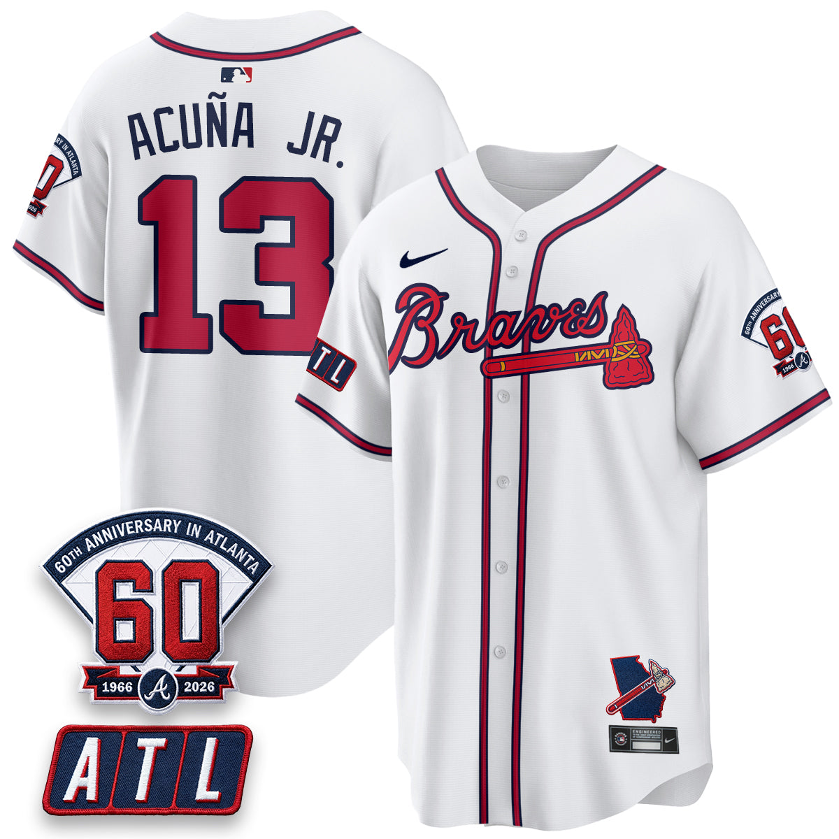ATL 2026 60th Anniversary Vapor City Connect Limited Jersey - All Stitched