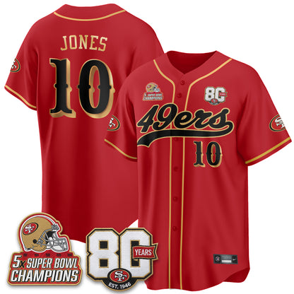 SF 80 Years & 5X Champs Limited Edition - Stitched